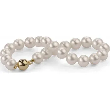 Náramek Náramek s bílými 8 - 8.50 mm perlami Faiza
