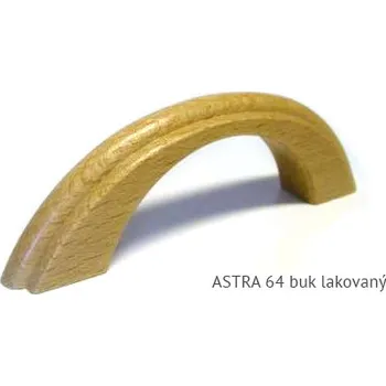 Nábytkové kování dřevěná úchytka ASTRA 64,96 Varianta: ASTRA 64 buk lakovaný