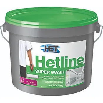 barva na zeď Hetline Super Wash bílý a báze k tónování 12 kg