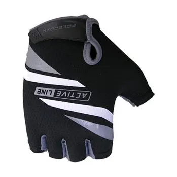 Fitness rukavice Polednik Cyklistické rukavice Active šedé - velikost XXL