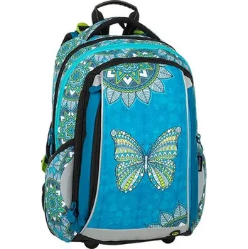 Školní batoh Bagmaster Mercury 9 B Turquoise/White 19 l