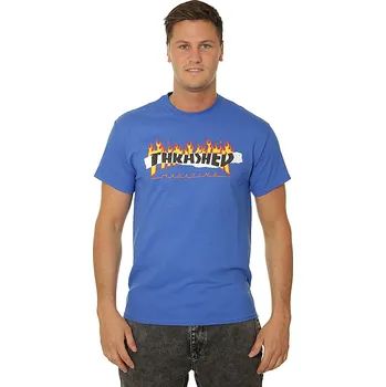 Pánské tričko tričko Thrasher Ripped - Royal Blue S