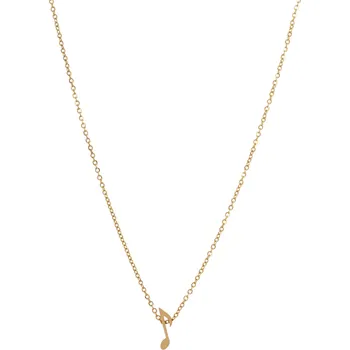 Náhrdelník Náhrdelník osminová nota na řetízku, zlatý
