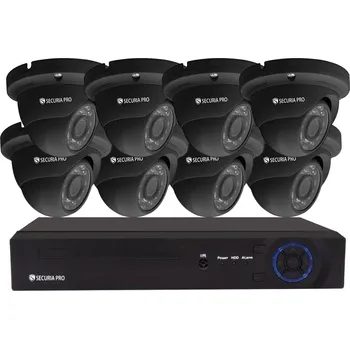 Kompletní kamerový systém Securia Pro NVR8CHV4 Dome černý
