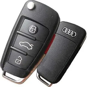 Autoklíč VYSTŘELOVACÍ KLÍČ AUDI 3 + 1 TLAČÍTKO