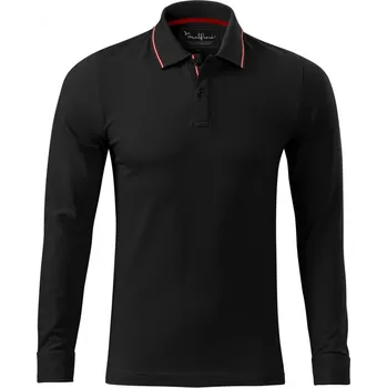 Pánské tričko Malfini Contrast Stripe 258 černé