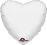 Amscan srdce bílé foliové 42 cm