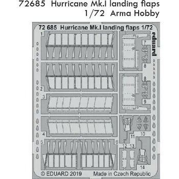 Plastikový model Eduard 1/72 Hurricane Mk.I landing flaps (ARMA HOBBY)
