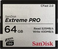 paměťová karta SanDisk Extreme Pro CFAST 2.0 64 GB 525 MB/s VPG130