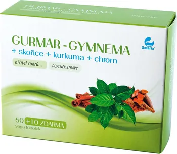 Přírodní produkt Setaria Gurmar Gymnema skořice + kurkuma 60 tob.