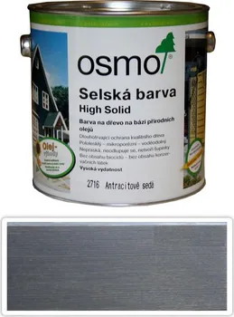Lak na dřevo OSMO Selská barva 2,5 l antracitově šedá