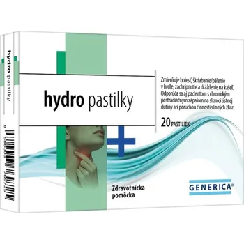 Přírodní produkt Generica Hydro pastilky 20 pas.