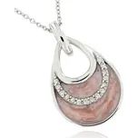 Zlatnictví U Kostela Dámský stříbrný přívěsek růžová kapka 305848889