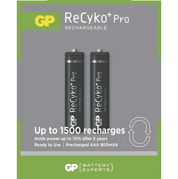 Baterie nabíjecí R-3 1,2V 800mAh GP B0818 HR03 (AAA) ReCyko+ Pro Professional 1ks