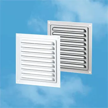 Větrací mřížka Vents, Refax větrací mřížka plechová 200x200 mm - pozinkovaný ocelový plech