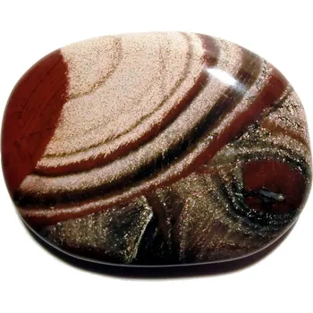 Drahý kámen Tromlovaná placička - Jaspis kytičkový 02