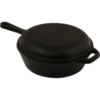 Pánev LAVA Metal Litinová dvojitá hluboká pánev 26 cm