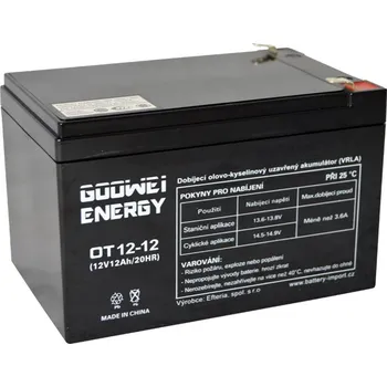Trakční baterie Goowei Energy OT12-12 12V 12Ah APC RBC4