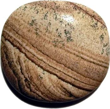 Drahý kámen Tromlovaná placička - Jaspis obrázkový 01