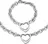 souprava šperků Silvego Heart KMM87193