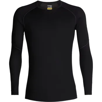 Pánské tričko Icebreaker 150 Zone LS Crewe 104347 Black/Mineral M