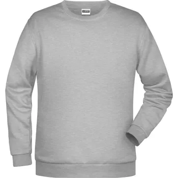 Pánská mikina Daiber Pánská klasická mikina Basic Sweat JN794 Barva: Šedý melír, Velikost: XL