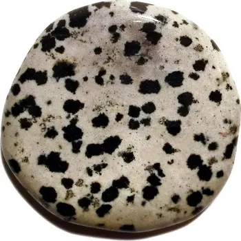 Drahý kámen Tromlovaná placička - Jaspis dalmatin 01