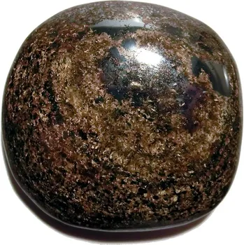 Drahý kámen Tromlovaná placička - Bronzit 01