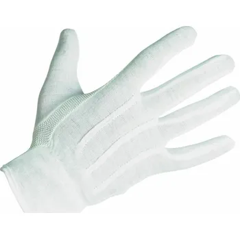 DANAPO Rukavice KROK BORA s PVC terčíky bílé vel. 10 XL