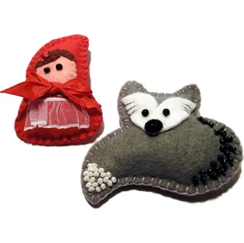 Brož Petra Truszyková Brože plstěné - O červené karkulce ...