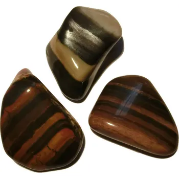 Drahý kámen Tromlovaný kámen - Jaspis páskovaný XL