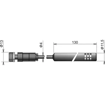 Comet DIGIH/E-1 | Ultra tenká sonda teploty a relativní vlhkosti s digitálním výstupem, kabel 1 m DIGIH/E-1