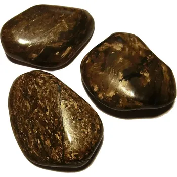 Drahý kámen Tromlovaný kámen - Bronzit XL