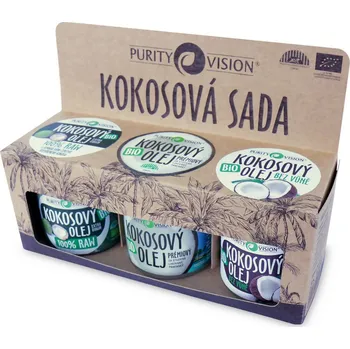 Kosmetická sada Purity Vision kokosová sada Bio 3 x 120 ml