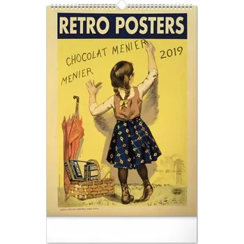 Kalendář Presco Group Retro plakáty kalendář nástěnný 2019