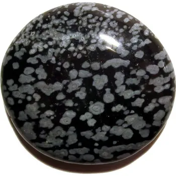 Drahý kámen Tromlovaná placička - Obsidián vločkový 02