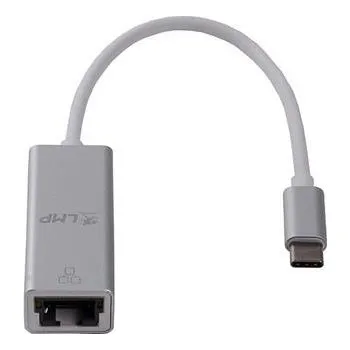 Datový kabel LMP USB-C / Thunderbolt 3 na Gigabit Ethernet RJ-45 UTP síťový adaptér pro Apple MacBook Retina s USB-C stříbrný