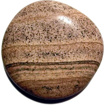 Drahý kámen Tromlovaná placička - Jaspis obrázkový 03