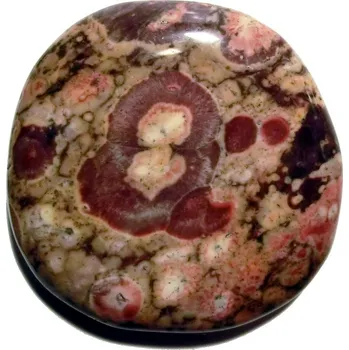 Drahý kámen Tromlovaná placička - Jaspis okatý 02