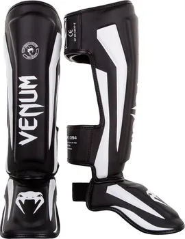 Chránič holeně pro bojový sport Venum Elite černé/bílé L