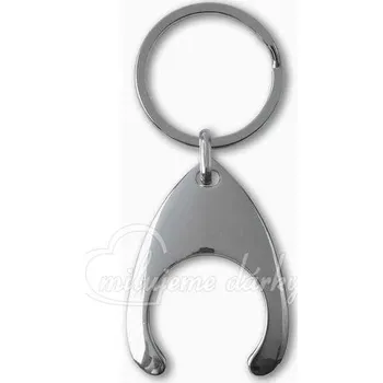 Přívěsek Otevřený lesklý přívěsek na žeton nebo na 10,- Kč, 1ks