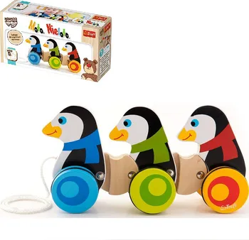 Dřevěná hračka Trefl Woden Toys Tučňáci na kolečkách dřevění