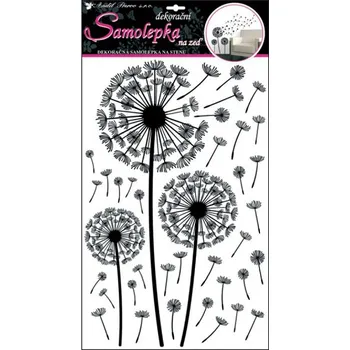 Samolepící dekorace MFP 10148 pampeliška 50 x 32 cm černá