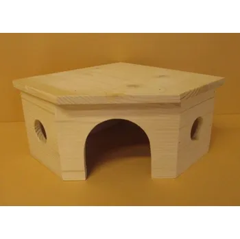Domek křeček rohový dřev.přír.
