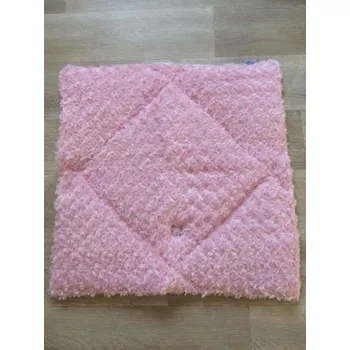 Pelíšek pro kočku Rajen plyšová deka 120x60cm růžová spirálka