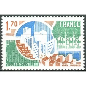 Poštovní známka Post France (1975) MiNr. 1935 ** - Francie - Nová města - moderní město