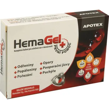 Náplast Hemagel První Pomoc 5 g + krycí fólie 3 ks