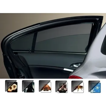 Stínítko do auta KI-R Protisluneční clony Škoda Octavia II Combi (2005 - 2013) - sada 5 ks