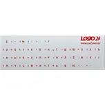 Logo přelepky na klávesnici červené…