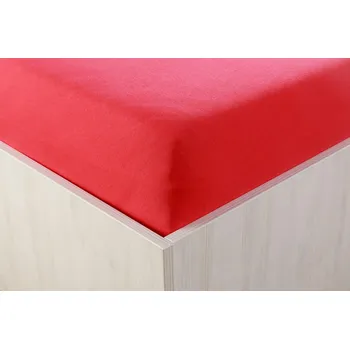Prostěradlo Teptex Prostěradlo jersey s lycrou červené 90, 140, 160, 180x200 cm - Prostěradlo jersey s lycrou červené 90x200 cm